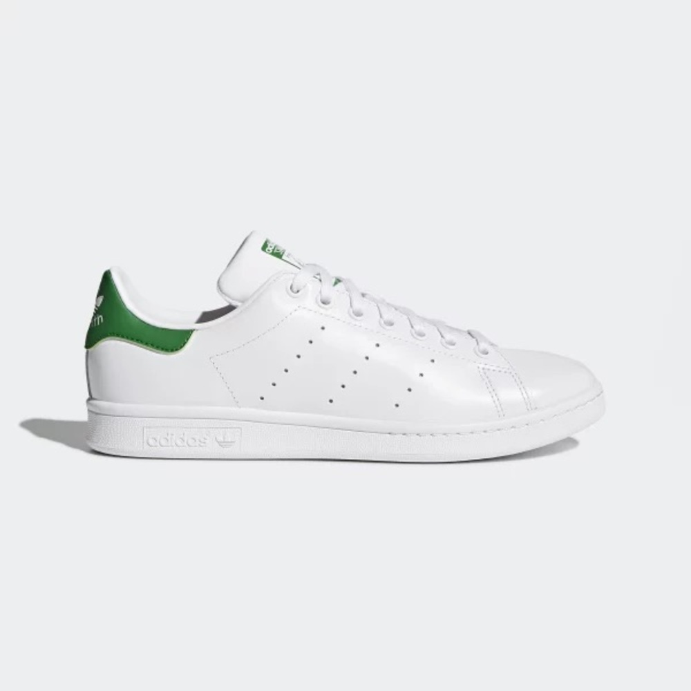 Adidas Stan Smith Sneakers in White and Green